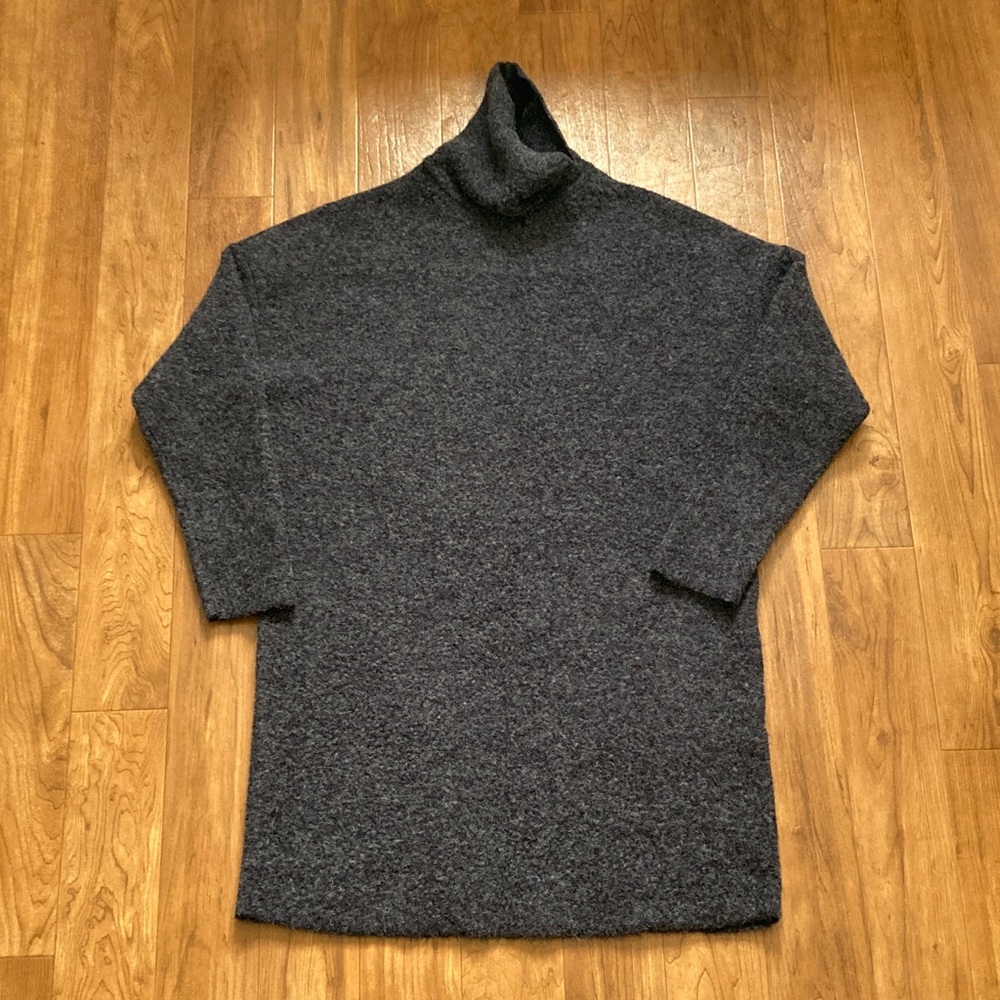Women’s turtleneck dress heather gray small